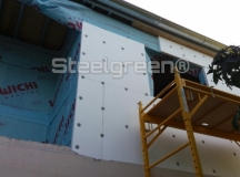 Aislacion con placas de eps sistema eifs.