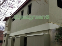 paneles interiores y cubierta de techo con madera